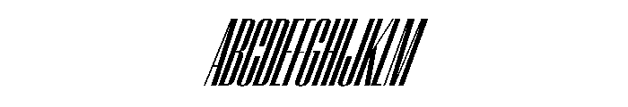 WorkhorseEmpire SemiboldCompressedOblique Instance Font UPPERCASE