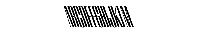 WorkhorseEmpire SemiboldCompressedReverseOblique Instance Font UPPERCASE