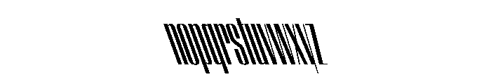 WorkhorseEmpire SemiboldCompressedReverseOblique Instance Font LOWERCASE