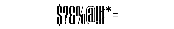 WorkhorseEmpire SemiboldCondensed Instance Font OTHER CHARS