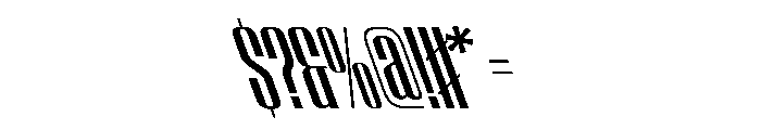 WorkhorseEmpire SemiboldCondensedReverseOblique Instance Font OTHER CHARS