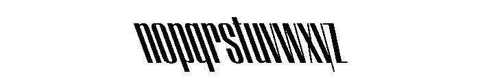 WorkhorseEmpire SemiboldCondensedReverseOblique Instance Font LOWERCASE