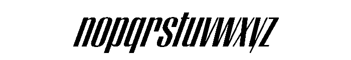 WorkhorseEmpire SemiboldOblique Instance Font LOWERCASE