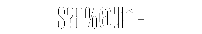 WorkhorseEmpire Thin Instance Font OTHER CHARS