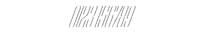 WorkhorseEmpire ThinCondensedOblique Instance Font OTHER CHARS