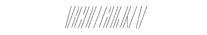 WorkhorseEmpire ThinCondensedOblique Instance Font UPPERCASE