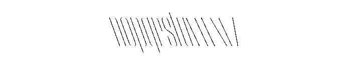 WorkhorseEmpire ThinCondensedReverseOblique Instance Font LOWERCASE