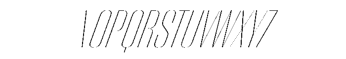WorkhorseEmpire ThinOblique Instance Font UPPERCASE