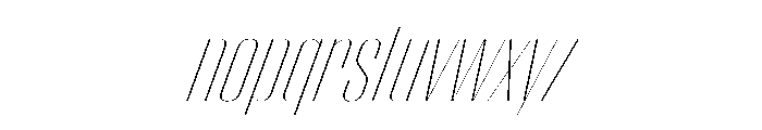 WorkhorseEmpire ThinOblique Instance Font LOWERCASE