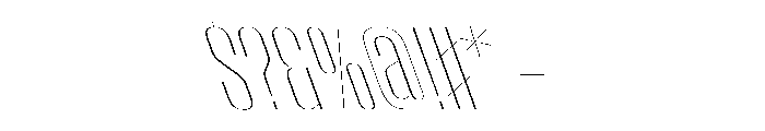 WorkhorseEmpire ThinReverseOblique Instance Font OTHER CHARS