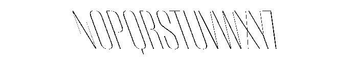 WorkhorseEmpire ThinReverseOblique Instance Font UPPERCASE