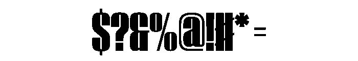 WorkhorseEmpireFold Black Instance Font OTHER CHARS
