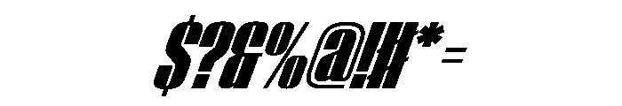 WorkhorseEmpireFold BlackOblique Instance Font OTHER CHARS