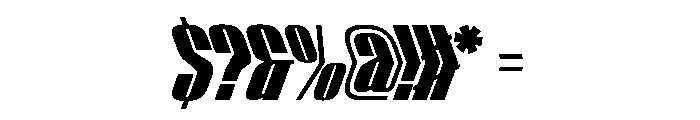 WorkhorseEmpireFold BlackObliqueAlt Instance Font OTHER CHARS