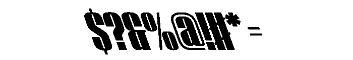 WorkhorseEmpireFold BlackReverseOblique Instance Font OTHER CHARS