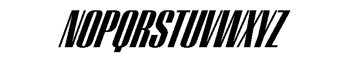 WorkhorseEmpireFold BoldOblique Instance Font LOWERCASE