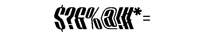 WorkhorseEmpireFold BoldReverseObliqueAlt Instance Font OTHER CHARS