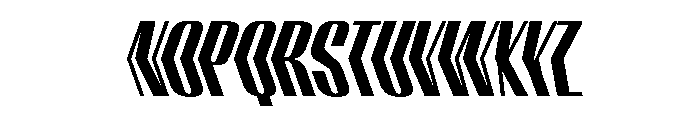 WorkhorseEmpireFold BoldReverseObliqueAlt Instance Font LOWERCASE