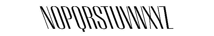 WorkhorseEmpireFold BookReverseOblique Instance Font LOWERCASE
