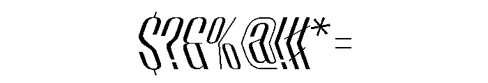 WorkhorseEmpireFold BookReverseObliqueAlt Instance Font OTHER CHARS