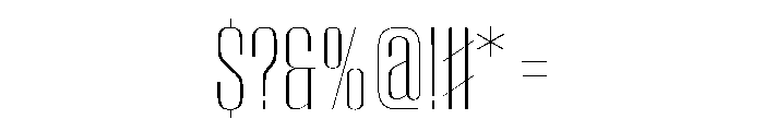 WorkhorseEmpireFold ExtraLight Instance Font OTHER CHARS