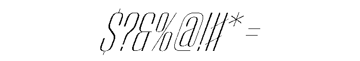 WorkhorseEmpireFold ExtraLightOblique Instance Font OTHER CHARS