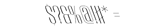 WorkhorseEmpireFold ExtraLightReverseOblique Instance Font OTHER CHARS