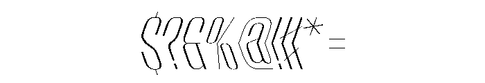 WorkhorseEmpireFold ExtraLightReverseObliqueAlt Instance Font OTHER CHARS
