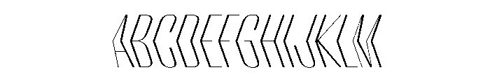 WorkhorseEmpireFold ExtraLightReverseObliqueAlt Instance Font UPPERCASE