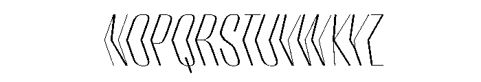 WorkhorseEmpireFold ExtraLightReverseObliqueAlt Instance Font LOWERCASE