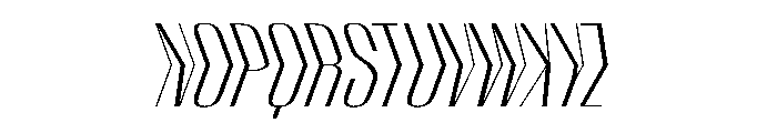 WorkhorseEmpireFold LightObliqueAlt Instance Font LOWERCASE