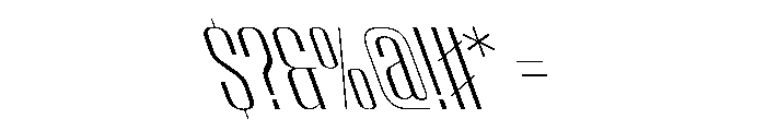 WorkhorseEmpireFold LightReverseOblique Instance Font OTHER CHARS