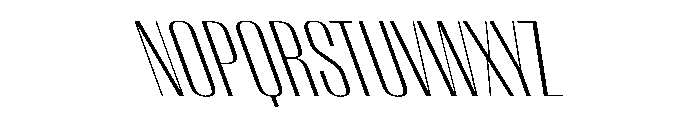 WorkhorseEmpireFold LightReverseOblique Instance Font LOWERCASE