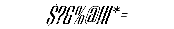 WorkhorseEmpireFold MediumOblique Instance Font OTHER CHARS