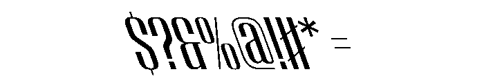 WorkhorseEmpireFold MediumReverseOblique Instance Font OTHER CHARS
