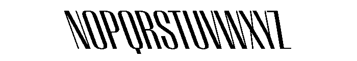 WorkhorseEmpireFold MediumReverseOblique Instance Font LOWERCASE