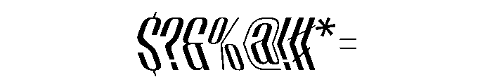 WorkhorseEmpireFold MediumReverseObliqueAlt Instance Font OTHER CHARS