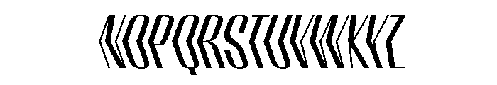 WorkhorseEmpireFold MediumReverseObliqueAlt Instance Font UPPERCASE