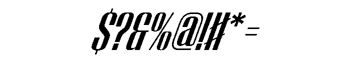 WorkhorseEmpireFold SemiboldOblique Instance Font OTHER CHARS