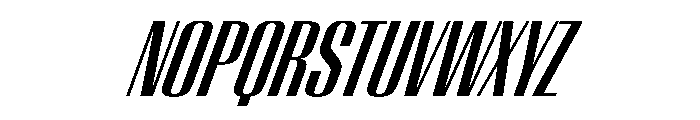 WorkhorseEmpireFold SemiboldOblique Instance Font LOWERCASE
