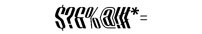 WorkhorseEmpireFold SemiboldReverseObliqueAlt Instance Font OTHER CHARS