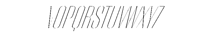 WorkhorseEmpireFold ThinOblique Instance Font LOWERCASE