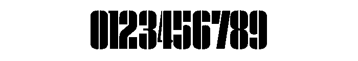 WorkhorseEmpireStencil Black Instance Font OTHER CHARS