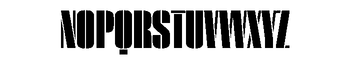 WorkhorseEmpireStencil Black Instance Font UPPERCASE