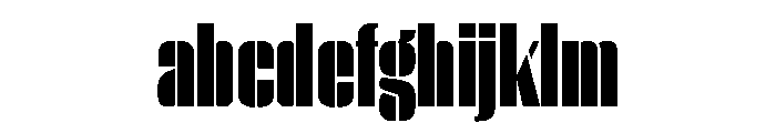 WorkhorseEmpireStencil Black Instance FONT