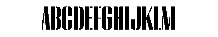 WorkhorseEmpireStencil Bold Instance Font UPPERCASE