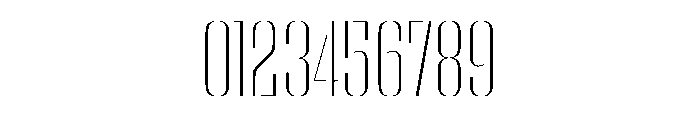 WorkhorseEmpireStencil ExtraLight Instance Font OTHER CHARS