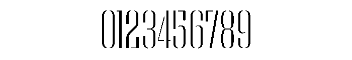 WorkhorseEmpireStencil Light Instance Font OTHER CHARS
