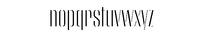 WorkhorseEmpireStencil Light Instance Font LOWERCASE