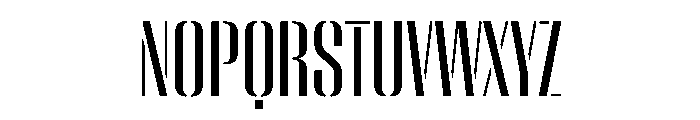WorkhorseEmpireStencil Medium Instance Font UPPERCASE